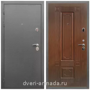МДФ гладкая, Дверь входная Армада Оптима Антик серебро / МДФ 16 мм ФЛ-2 Мореная береза