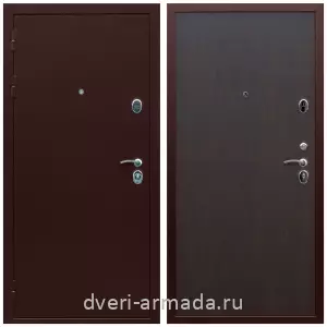 Входные двери 880х2050, Недорогая дверь входная Армада Люкс Антик медь / МДФ 6 мм ПЭ Венге
