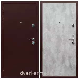 Одностворчатые входные двери, Недорогая дверь входная Армада Люкс Антик медь / МДФ 6 мм ПЭ Цемент светлый