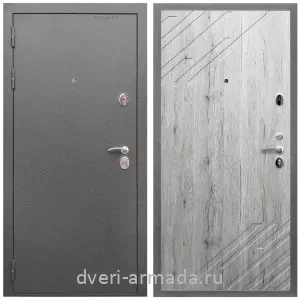 Входные двери лофт, Дверь входная Армада Оптима Антик серебро / МДФ 16 мм ФЛ-143 Рустик натуральный