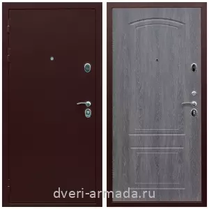 Входные двери Йошкар-Ола, Дверь входная Армада Люкс Антик медь / МДФ 6 мм ФЛ-138 Дуб Филадельфия графит с шумоизоляцией с МДФ панелями