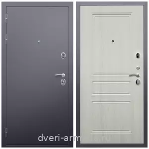 Входные двери 960 мм, Недорогая дверь входная в квартиру Армада Люкс Антик серебро / МДФ 6 мм ФЛ-243 Лиственница беж