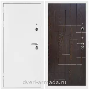 Заводские входные двери, Дверь входная Армада Оптима Белая шагрень / МДФ 16 мм ФЛ-57 Дуб шоколад