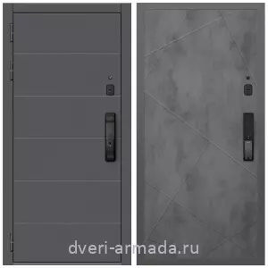 Офисные, Дверь входная Армада Роуд МДФ 10 мм Kaadas K9 / МДФ 10 мм ФЛ-291 Бетон темный