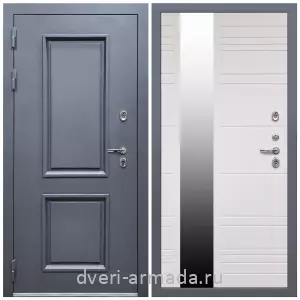Большие входные двери, Дверь входная уличная в дом Армада Корса / МДФ 16 мм ФЛЗ-Сити, Белый матовый