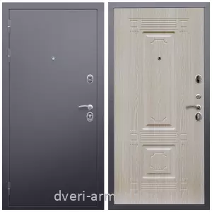 Входные двери с двумя петлями, Дверь входная Армада Люкс Антик серебро / МДФ 16 мм ФЛ-2 Дуб белёный