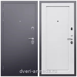 Заводские входные двери, Дверь входная Армада Люкс Антик серебро / МДФ 16 мм ФЛ-119 Ясень белый