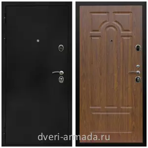 Черные входные двери, Металлическая дверь входная Армада Престиж Черная шагрень / МДФ 6 мм ФЛ-58 Морёная берёза