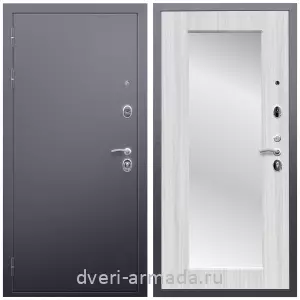 Одностворчатые входные двери, Дверь входная Армада Люкс Антик серебро / МДФ 16 мм ФЛЗ-пастораль, Сандал белый с шумоизоляцией