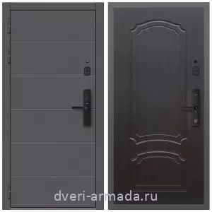 Дверь входная Армада Роуд МДФ 10 мм Kaadas S500 / МДФ 6 мм ФЛ-140 Венге