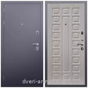 Входные двери лофт, Дверь входная Армада Люкс  Антик серебро / МДФ 16 мм ФЛ-183 Сандал белый