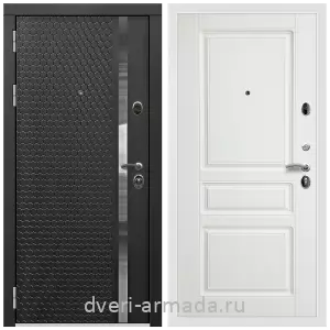 Входные двери черная шагрень, Дверь входная Армада Престиж Белая шагрень МДФ 16 мм ФЛН - 501 / МДФ 16 мм ФЛ-243 Белый матовый