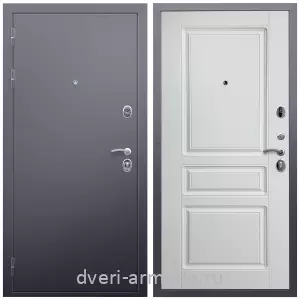Красивые входные двери, Дверь входная Армада Люкс Антик серебро / МДФ 16 мм ФЛ-243 Ясень белый