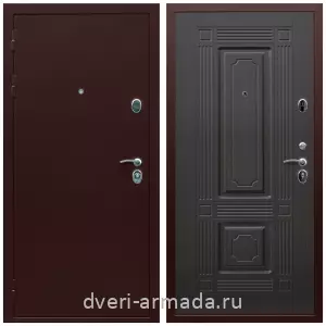 Правые входные двери, Дверь входная Армада Люкс Антик медь / МДФ 16 мм ФЛ-2 Венге