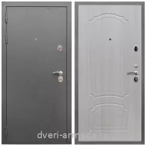 Офисные, Дверь входная Армада Оптима Антик серебро / МДФ 6 мм ФЛ-140 Дуб белёный