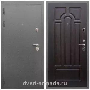 Входные двери с двумя петлями, Дверь входная Армада Оптима Антик серебро / МДФ 16 мм ФЛ-58 Венге