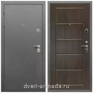 Правые входные двери, Дверь входная Армада Оптима Антик серебро / МДФ 6 мм ФЛ-39 Венге