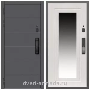 Входные двери со вставками, Дверь входная Армада Роуд МДФ 10 мм Kaadas K9 / МДФ 16 мм ФЛЗ-120 Дуб белёный