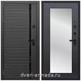 Дверь входная Армада Каскад BLACK МДФ 10 мм / МДФ 16 мм ФЛЗ-Пастораль, Венге