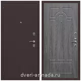 Дверь входная Армада Комфорт Антик медь / МДФ 6 мм ФЛ-58 Дуб Филадельфия графит