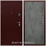 Дверь входная Армада Люкс Антик медь / МДФ 10 мм ФЛ-291 Бетон темный одностворчатая в офис