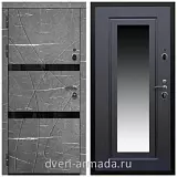 Дверь входная Армада Престиж Черная шагрень МДФ 16 мм Торос графит / ФЛЗ-120 Венге