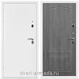 Дверь входная Армада Оптима Белая шагрень / МДФ 6 мм ФЛ-138 Дуб Филадельфия графит
